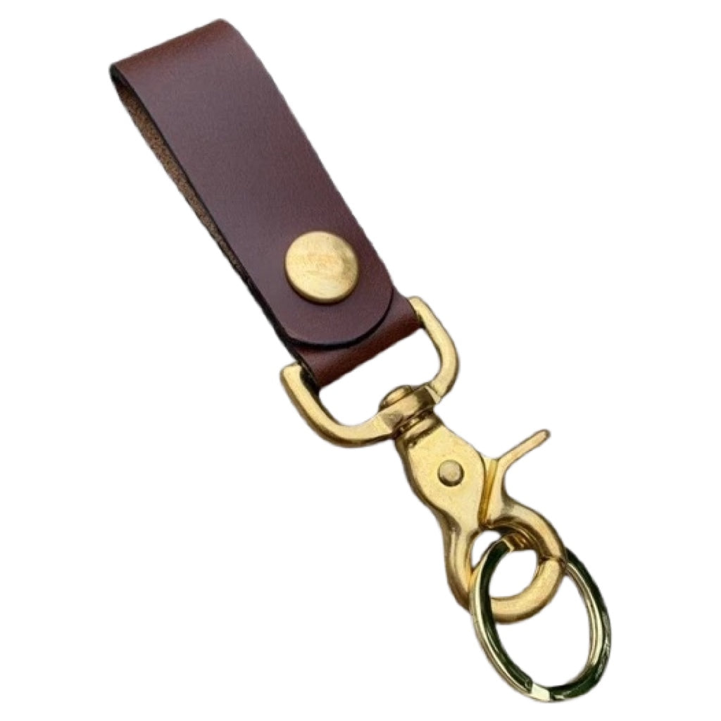 Leather Pattern Leather Keychain Pattern Keyring with Belt Loop Leathe –  Feltify